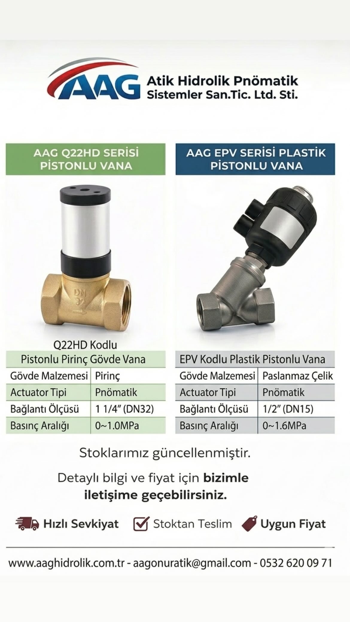 PNÖMATİK VANA 